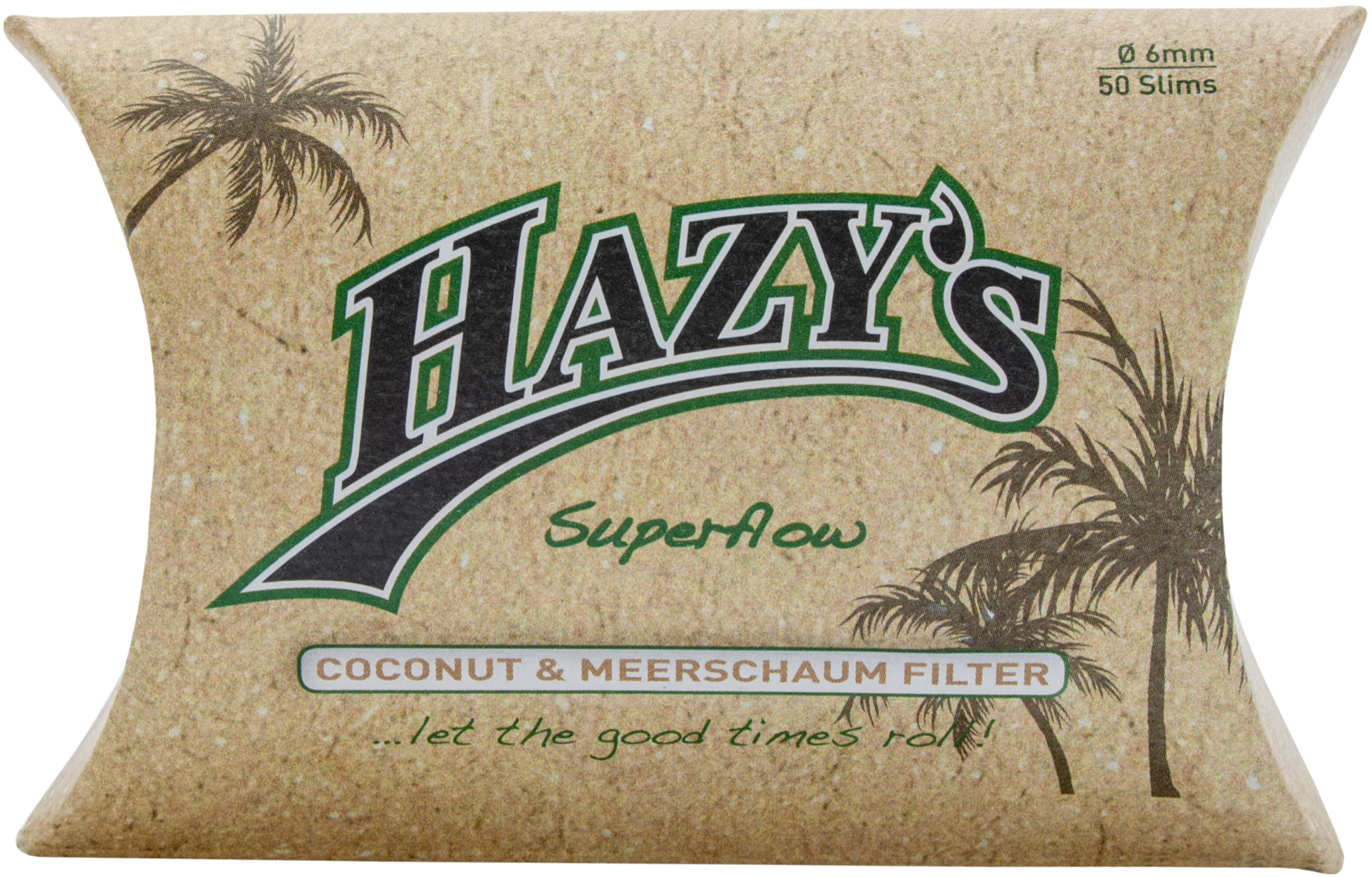 Hazy's 50 Roll Your Own Coconut & Meerschaum Filter 6mm (10x)