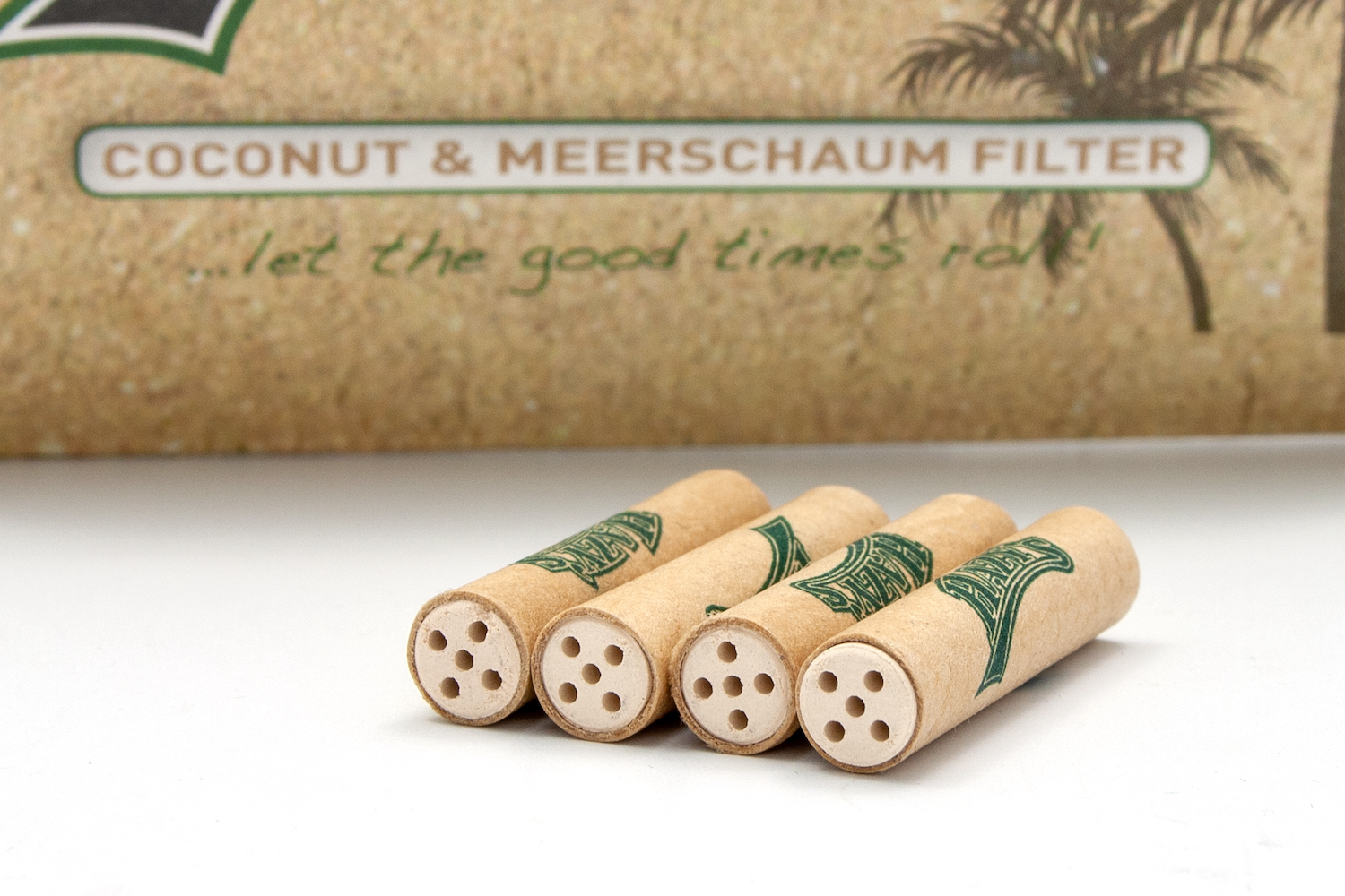 Hazy's 50 Roll Your Own Coconut & Meerschaum Filter 6mm (10x)
